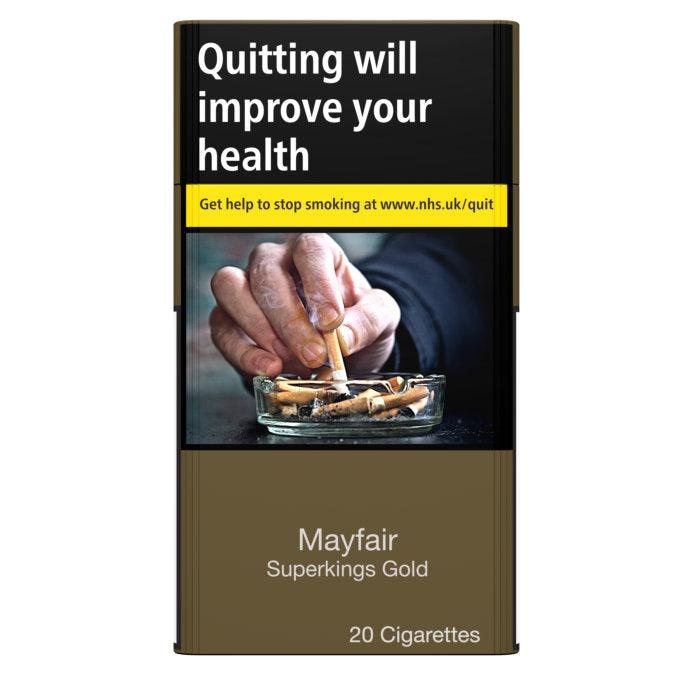 mayfair gold rolling tobacco Mayfair Gold Superkings Cigarettes