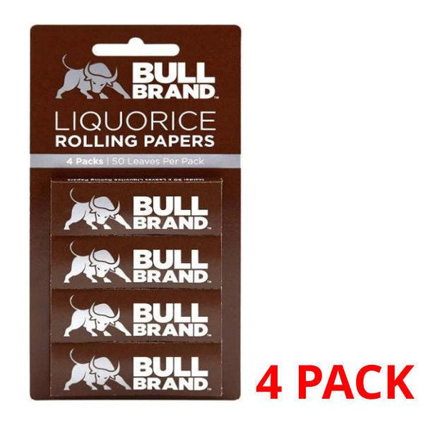 Bull Brand Liquorice Papers - 4 Pack - Cheapasmokes.com