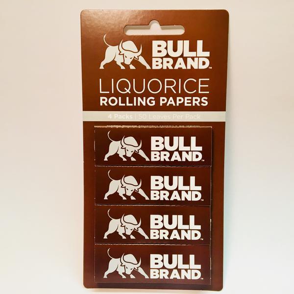 Bull Brand Liquorice Papers - 4 Pack - Cheapasmokes.com