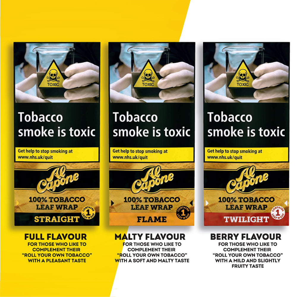 al capone tobacco leaf wrap Blunt Wraps Al Capone Leaf Wrap |