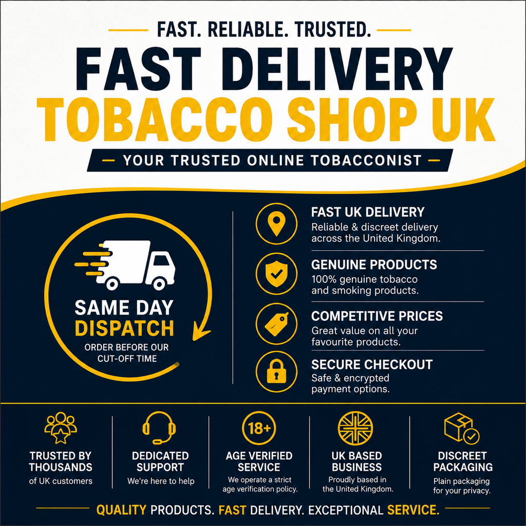 online tobacco shop free shipping Fast Delivery Tobacco Shop UK