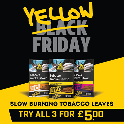 BLACK FRIDAY - Al Capone Leaf Wraps 3 for £5