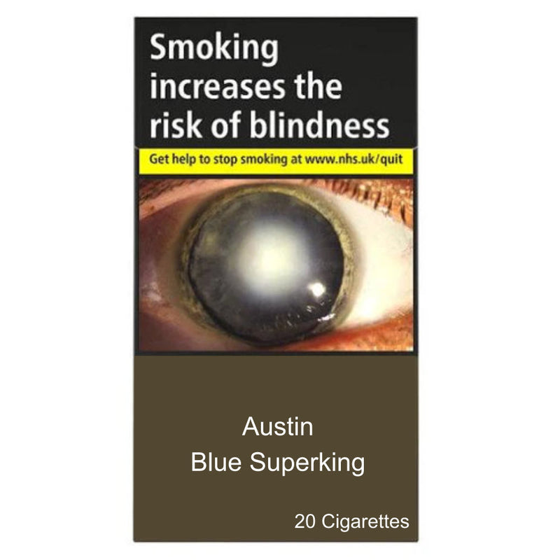 Austin Blue Superking Cigarettes – 20 Pack