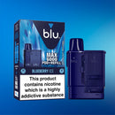 Blu MAX 6000 Blueberry pod and refill for Blu MAX 6000 device with blueberry flavour and a hint of icy mint.