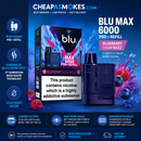 Blu MAX 6000 Blueberry Sour Razz Pod + Refill