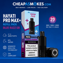 Hayati Pro Max+ Pods Blue Razz GB 6000 Puffs Vape Refill