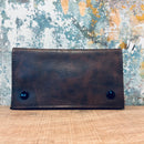 Compact leather-style pouch for smoking accessories in three colour options

