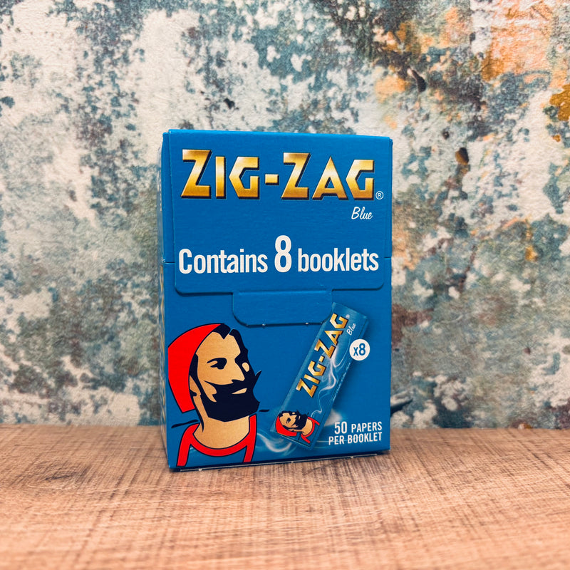 Zig Zag Regular Blue 8 Pack