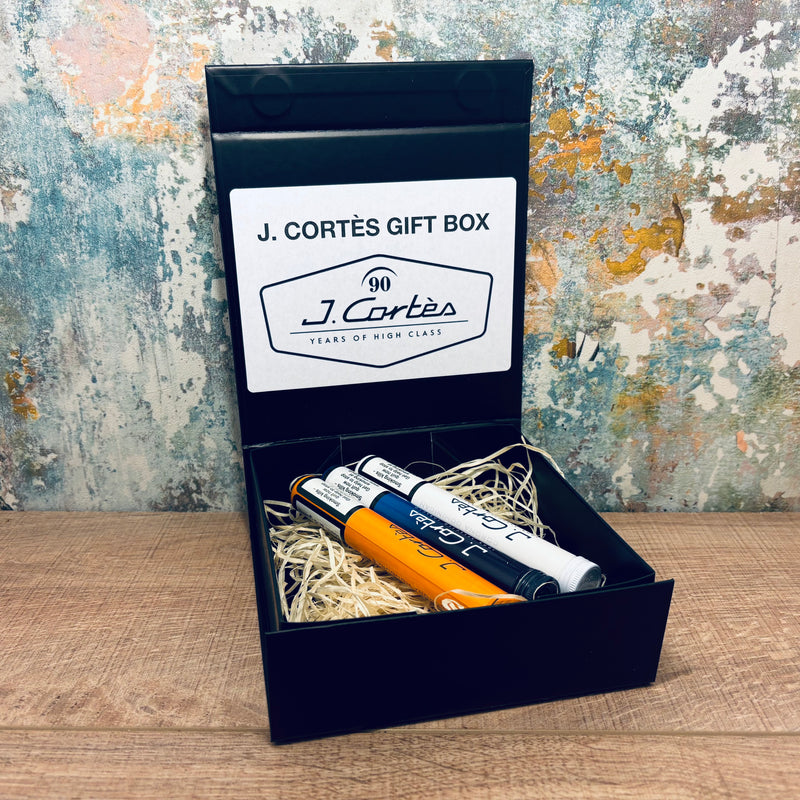 J. Cortès Sampler – 3 Cigars in Black Magnetic Gift Box