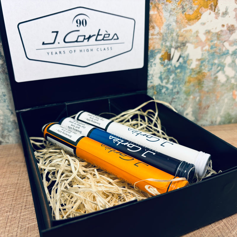 J. Cortès Sampler – 3 Cigars in Black Magnetic Gift Box