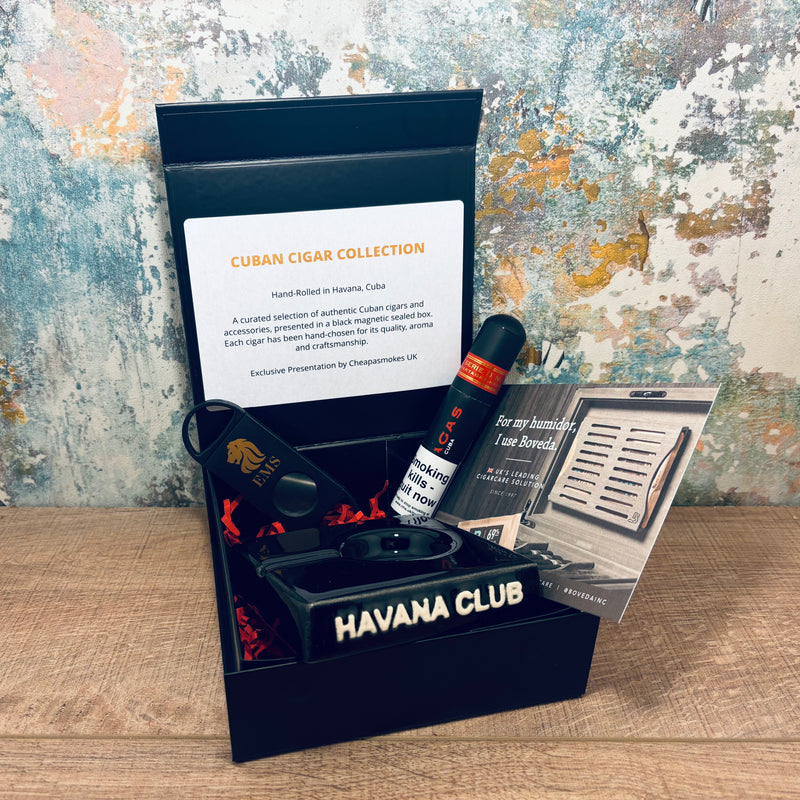 Partagas Cuban Cigar Set – Black Magnetic Gift Box