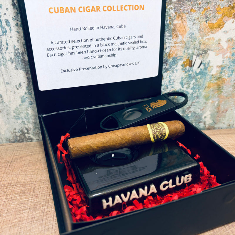 José L. Piedra Cuban Cigar Set – Black Magnetic Gift Box