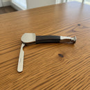 Pipe Shaped 3-in-1 Pipe Tool – Wood & Chrome Tamper, Reamer & Cleaning Spike