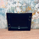 Large Black & Gold Cigar Ashtray – 2 Cigar Rest