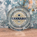 Leafed Glass Ashtray