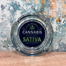 Leafed Glass Ashtray