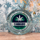Leafed Glass Ashtray