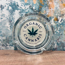 Leafed Glass Ashtray
