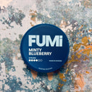 Shop FUMi Minty Blueberry Strong 8mg nicotine pouches. Slim tobacco-free pouches combining fruity blueberry with a refreshing mint finish.