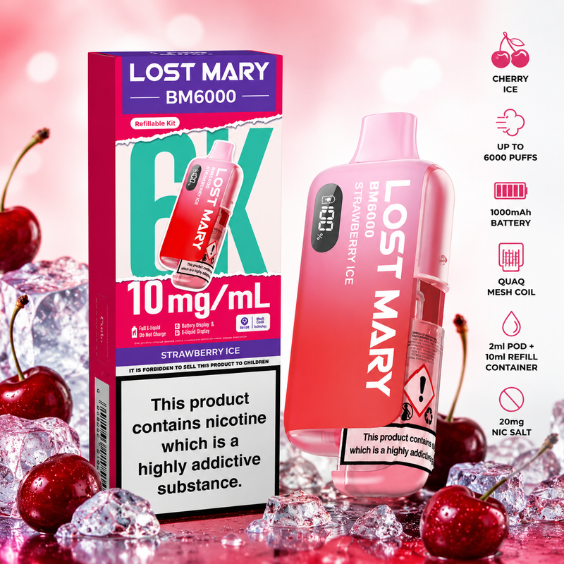 lost mary bm6000 ml IVG 2400 Prefilled Vape Pod Kit main image 1