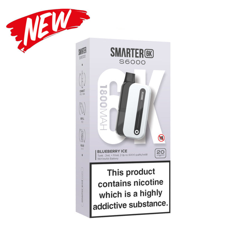 Smarter 6K Vape | Premium Flavours & Rechargeable Pods Smarter 6K Vape | Premium Flavours & Rechargeable Pods