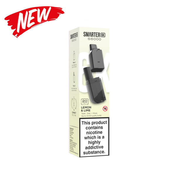 Smarter 6K – Lemon & Lime Refill Pods 6000 Puffs