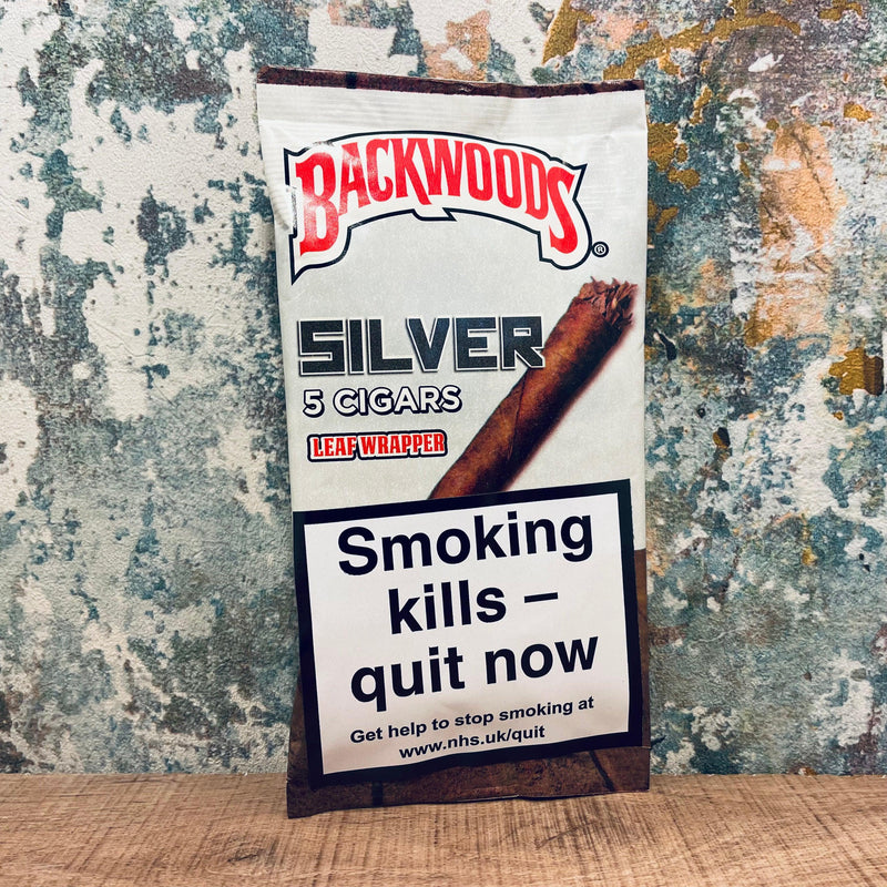 Backwoods Silver Cigars Pack Of 5 Cigars - Cheapasmokes.com