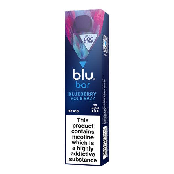 Blu Bar Blue Sour Raspberry - Disposable Vape - Cheapasmokes.com