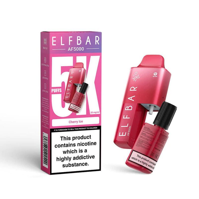 Elf Bar AF5000 Cherry Ice - Cheapasmokes.com