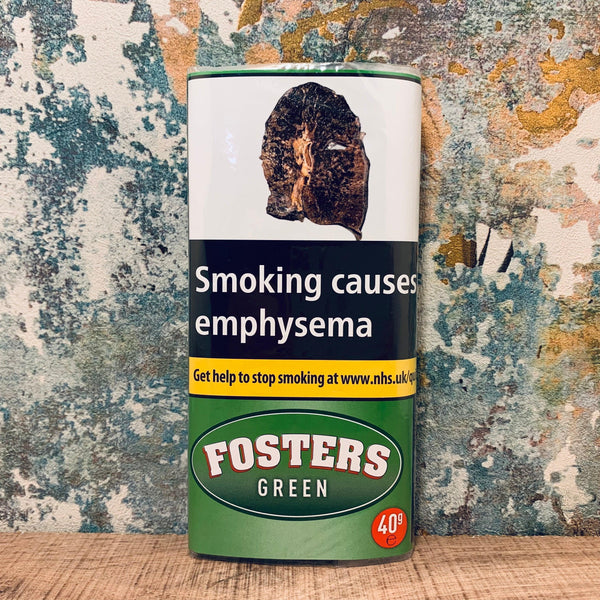 Fosters Green Menthol 40gm Smoking Tobacco - Cheapasmokes.com