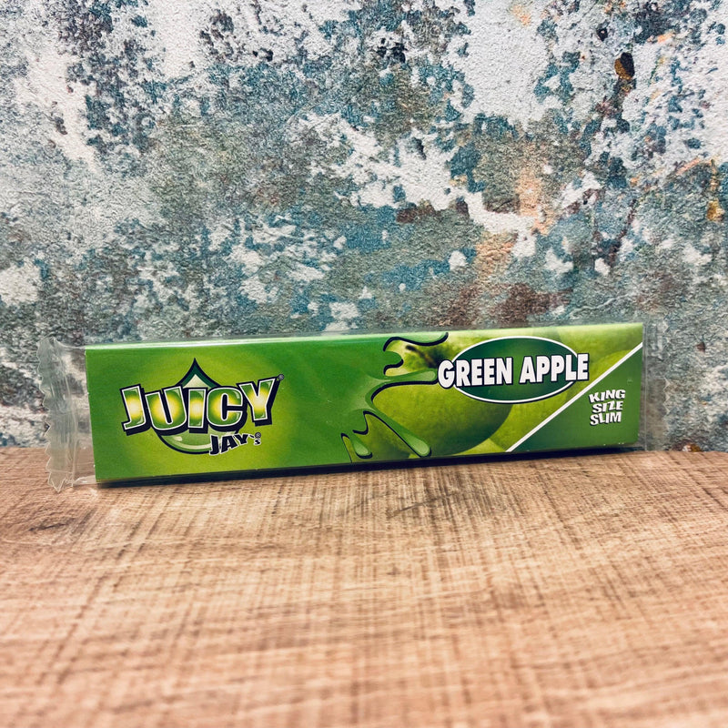 Juicy Jay Green Apple King Size Slim Papers - Cheapasmokes.com