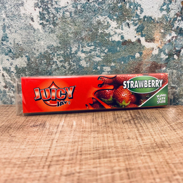 Juicy Jay Strawberry King Size Slim Papers - Cheapasmokes.com