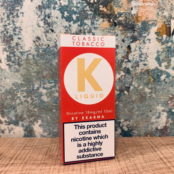 K Liquid Classic Tobacco 18mg - Cheapasmokes.com