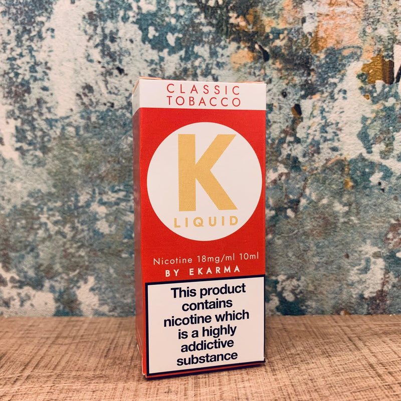 K Liquid Classic Tobacco 18mg K Liquid Classic Tobacco 18mg