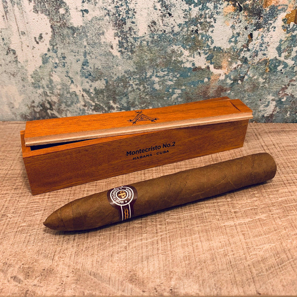 Montecristo No.2 Single Wooden Gift Boxed Cuban Cigar - Cheapasmokes.com