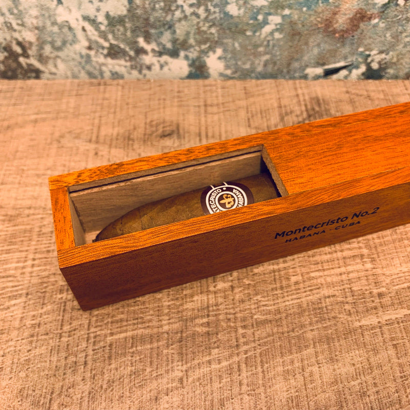 Montecristo No.2 Single Wooden Gift Boxed Cuban Cigar - Cheapasmokes.com