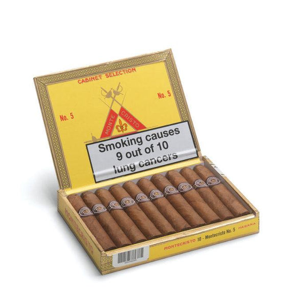 Montecristo No 5 Box of 10 Cigars - Cheapasmokes - Cheapasmokes.com