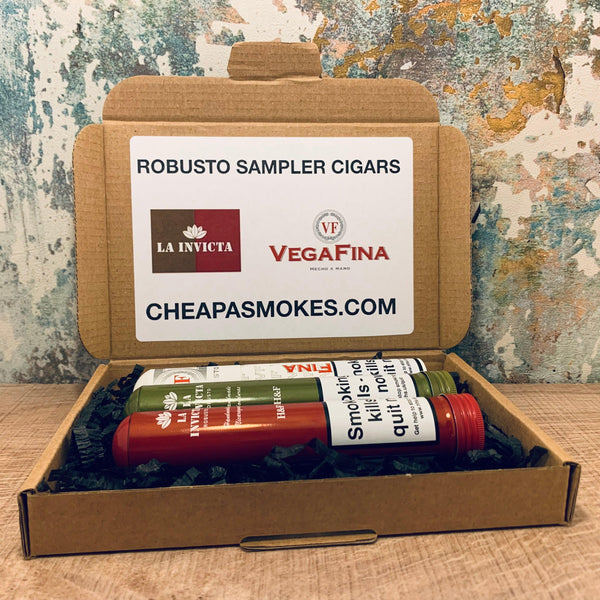 Robusto Sampler of 3 Cigars - Vegafina & La Invicta - Cheapasmokes.com