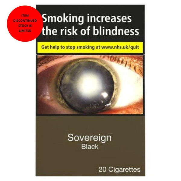 Sovereign Black King Size Cigarettes - Cheapasmokes.com