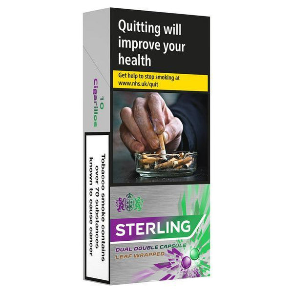 are leaf wrapped cigarettes better for you Sterling Dual Double Capsule Leaf Wrapped Cigarillos