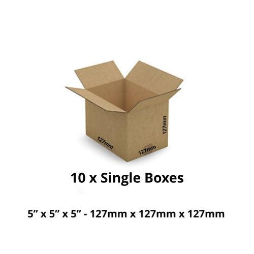 10 x Single Wall Cardboard Boxes - Cheapasmokes.com