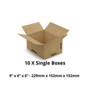 10 x Single Wall Cardboard Boxes - Cheapasmokes.com