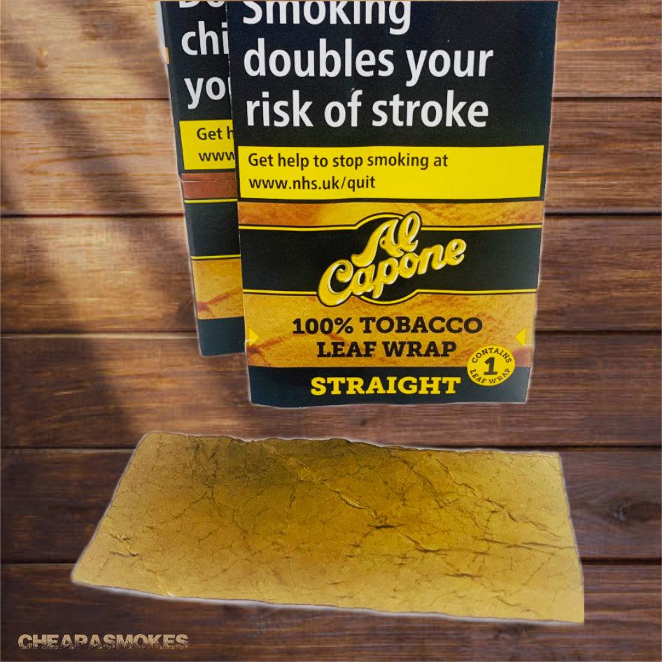blunt wrap tobacco leaf Al Capone Wraps Display- 18ct Esko Tobacco Leaf Wraps |