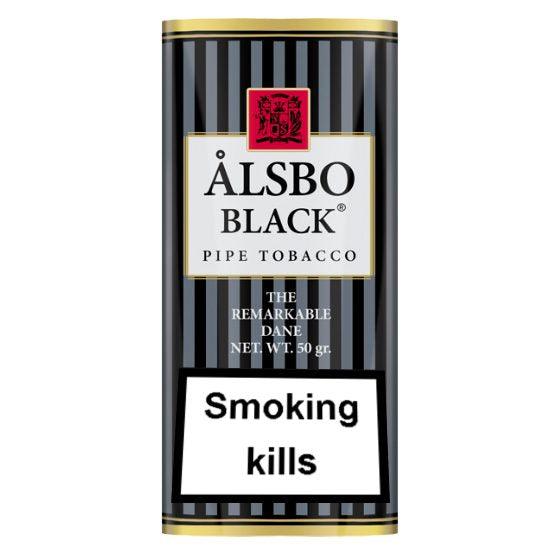 Alsbo Black Pipe Tobacco 50g Pouch - Cheapasmokes.com