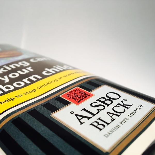Alsbo Black Pipe Tobacco 50g Pouch - Cheapasmokes.com