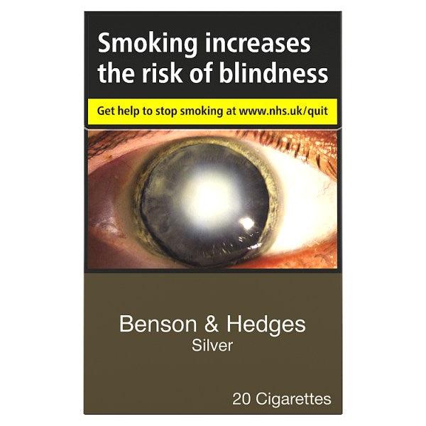 Benson & Hedges Silver Cigarettes 20 Pack - Cheapasmokes.com