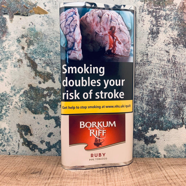 Borkum Riff Ruby (Cherry) Pipe Tobacco 50 Gram - Cheapasmokes.com