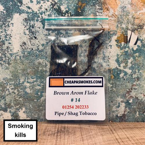Brown Aromatic Flake #14 Pipe Tobacco Sample 10gm - Cheapasmokes.com