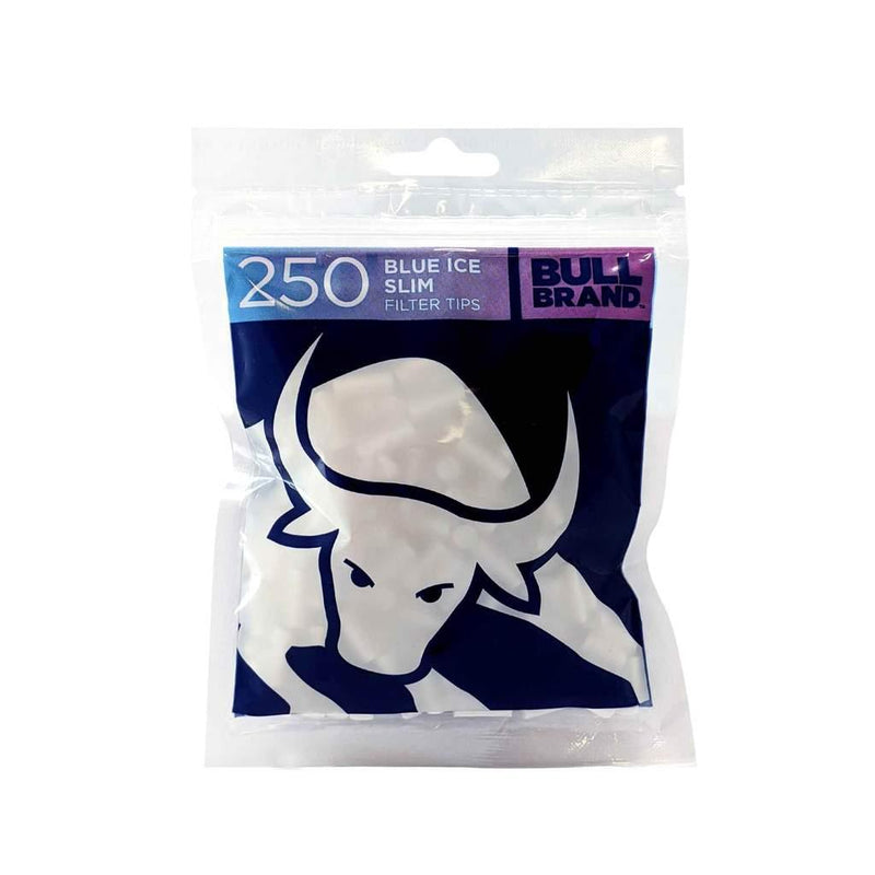 Bull Brand Blue Ice (Berry & Menthol) Slim Filter Bags 250's - Cheapasmokes.com