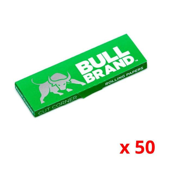 Bull Brand Green Rolling Papers x 50 - Cheapasmokes.com